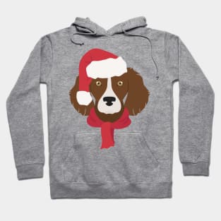 Brittany Spaniel Christmas Dog Hoodie